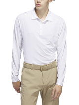 adidas Core Long Sleeve Polo Shirt - White