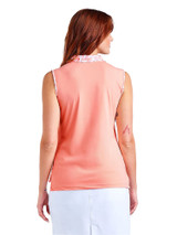 Nivo W Maeve Sleeveless Polo - Coral Reef
