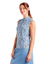 Nivo W Linnea Sleeveless Mock - Navy