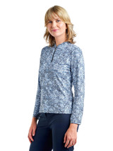 Nivo W Lolita Long Sleeve Mock - Navy