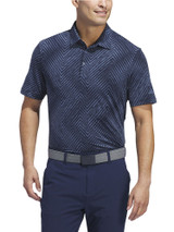 adidas Ultimate365 Allover Print Polo Shirt - Collegiate Navy/Preloved Ink