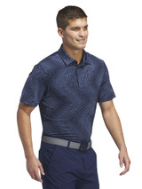 adidas Ultimate365 Allover Print Polo Shirt - Collegiate Navy/Preloved Ink
