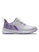 FootJoy Junior Girls Fuel Golf Shoes - White/Grey/Purple