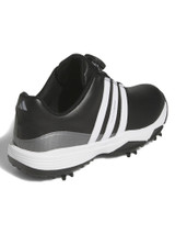 adidas Juniors Tour360 24 BOA Golf Shoes - Core Black/Ftwr White/Iron Met.