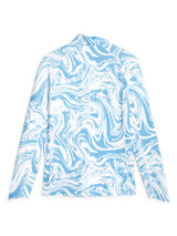 Puma Women's YouV Sandstone Golf 1/4 Zip - White Glow/Regal Blue