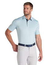 Puma MATTR Brigade Golf Polo - Turquoise Surf/Deep Navy