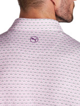 Puma MATTR Palm Deco Golf Polo - Crushed Berry/Pink Icing