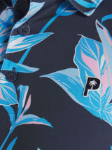 Puma x Palm Tree Crew Floral Polo - Deep Navy/Regal Blue