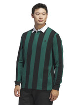 adidas Go-To Long Sleeve Rugby Polo Shirt - Collegiate Green