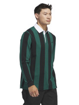 adidas Go-To Long Sleeve Rugby Polo Shirt - Collegiate Green