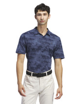 adidas Go-To Printed Mesh Polo Shirt - Collegiate Navy