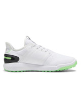 Puma IGNITE Elevate Wide Golf Shoes - Puma White/Fluro Green/Puma Black