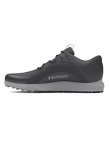Under Armour Charged Draw 2 Spikeless Golf Shoes - Black/Mod Grey