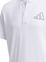 adidas Boy's HEAT.RDY Sport Collar Polo Shirt - White