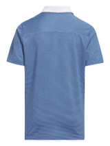 adidas Boy's Ottoman Striped Short Sleeve Polo Shirt - Collegiate Navy