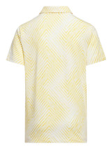 adidas Boy's Herringbone Scripted Polo Shirt - Semi Spark