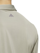 adidas Core Long Sleeve Polo Shirt - Silver Pebble