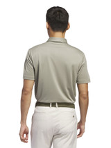 adidas Core Chest Stripe Polo Shirt - Silver Pebble