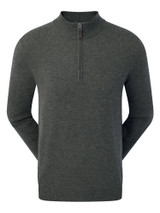FootJoy Wool Blend 1/2 Zip Pullover - Heather Charcoal