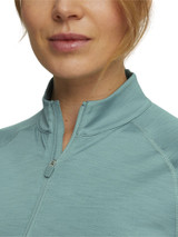 Puma Women's YouV Golf 1/4 Zip - Adriatic Heather