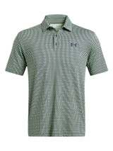 Under Armour Playoff 3.0 Printed Polo - Matrix Green/Midnight Navy