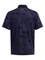 Under Armour Playoff Geo Jacquard Polo - Midnight Navy/Midnight Navy