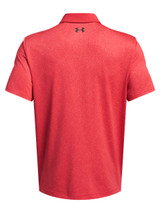 Under Armour Playoff 3.0 Coral Jacquard Polo - Red Solstice/Coho