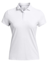 Under Armour Women's Iso-Chill SS Polo - White/Midnight Navy