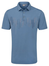 Ping Arizona Cactus Print Polo - Coronet Blue