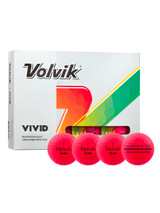 Volvik Vivid Golf Balls - 1 Dozen - Pink