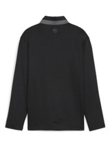Puma JR Boy's Lightweight 1/4-Zip - Puma Black/Slate Sky