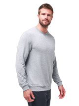 TravisMathew Amenities Crewneck - Heather Light Grey