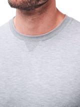 TravisMathew Amenities Crewneck - Heather Light Grey