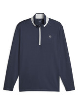 Puma Lightweight Quarter-Zip - Navy Blazer/Ash Grey