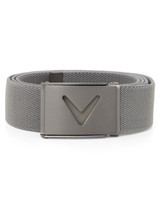 Callaway V-Logo Stretch Web Belt - Grey