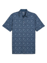 Puma MATTR Pines Golf Polo - Deep Navy/Ocean Tropic