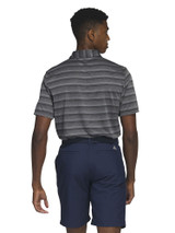 adidas Two-Color Stripe Polo Shirt - Black/Grey Four