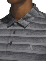 adidas Two-Color Stripe Polo Shirt - Black/Grey Four