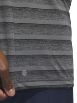 adidas Two-Color Stripe Polo Shirt - Black/Grey Four