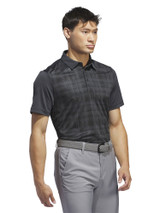 adidas Mens Core Print Polo Shirt - Black