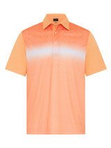 Greg Norman ML75 Ombre Engineered Print Polo - Light Peach