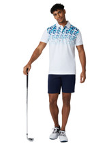 Callaway X-Series Ombre 3D Chev Geo Slim Fit Polo - Bright White