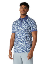 Callaway X-Series Birdseye View All Over Print Slim Fit Polo - Bijou Blue