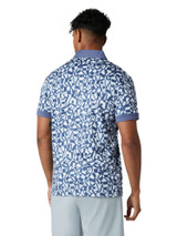 Callaway X-Series Birdseye View All Over Print Slim Fit Polo - Bijou Blue