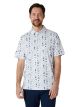 Callaway All Over Golf Essentials Print Polo - Bright White