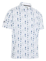 Callaway All Over Golf Essentials Print Polo - Bright White