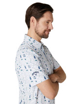 Callaway All Over Golf Essentials Print Polo - Bright White