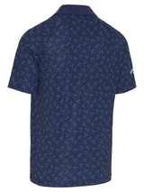 Callaway Printed Chev Polo - Peacoat