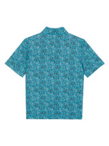Callaway Junior Boys All Over Golf Printed Polo - River Blue
