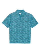 Callaway Junior Boys All Over Golf Printed Polo - River Blue